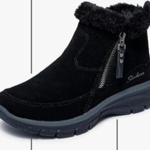 Skechers Women's Black Faux Fur Lined Boots